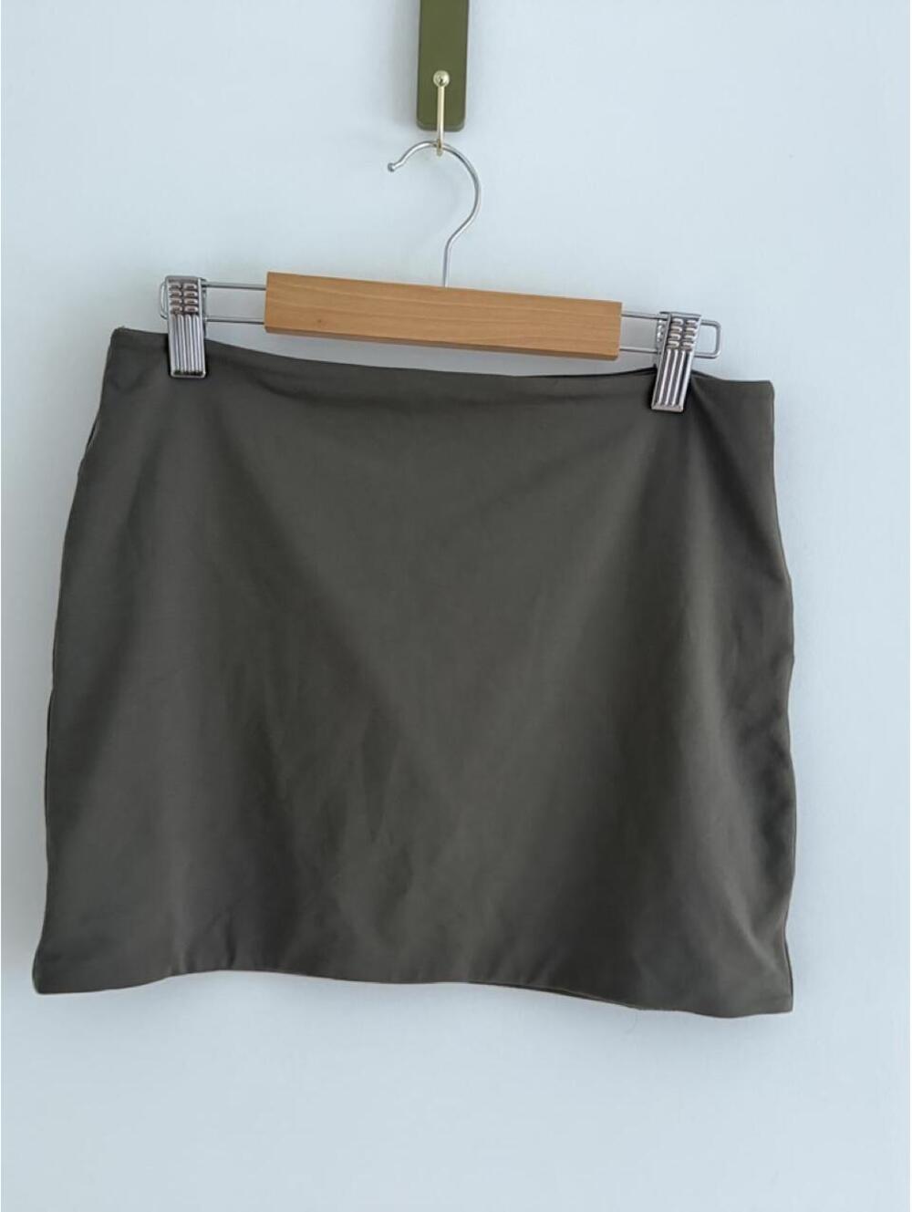 Aritzia Olive Green Mini Skirt